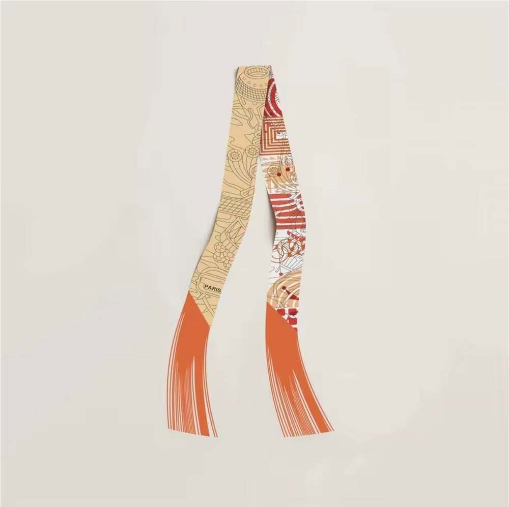 Fringe silk Twilly